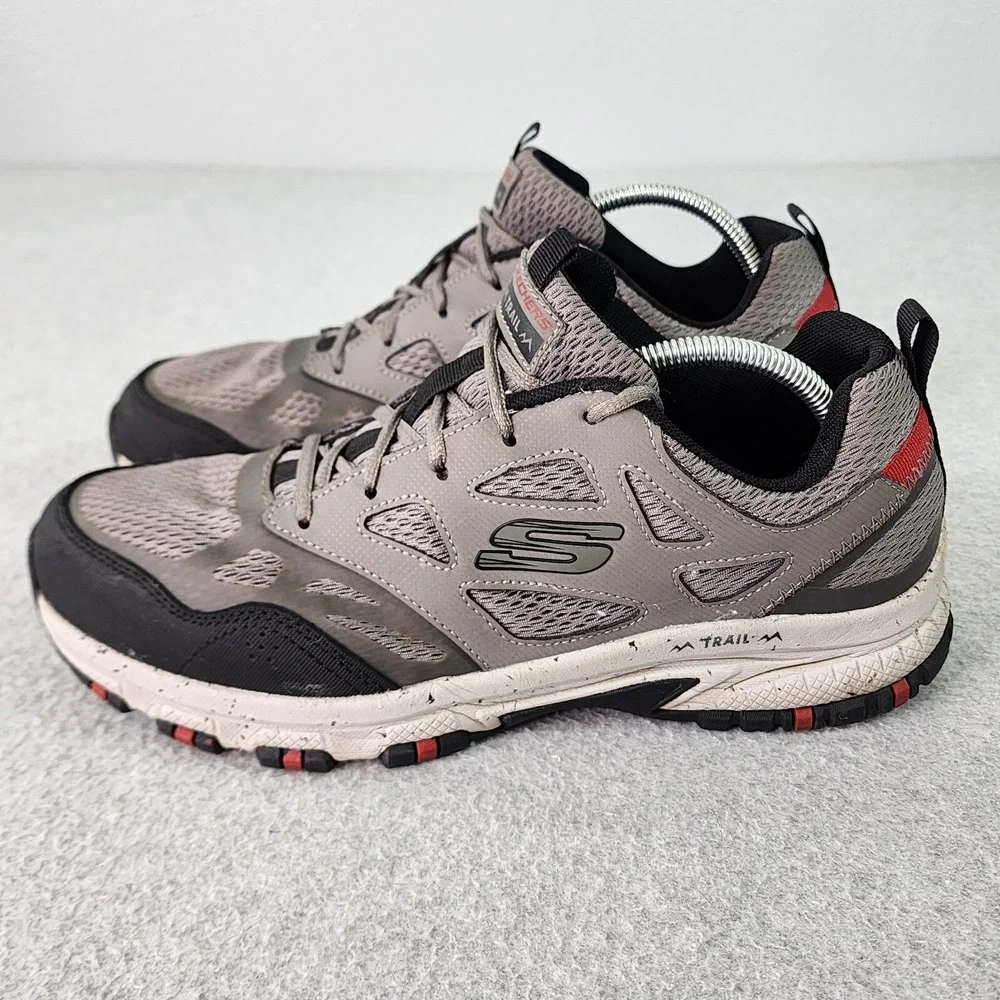 Skechers Trail Sneakers Mens Size 11 Hillcrest Gray Lace Up Casual Shoes 237265W